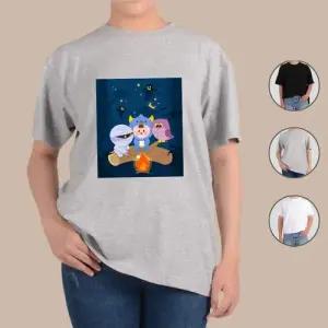 아토가토 도깨비 부엉이 미라 할로윈 티셔츠 WB0E6AD