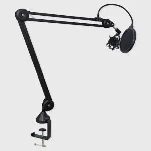 마이크 고급 스탠드 검정 풀세트 클램프형 (WFKBL63)