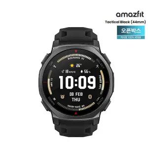 어메이즈핏 티렉스3 프로 44mm GPS 스마트워치(T-Rex3 Pro) 블랙  (오픈박스 새상품) - ISK