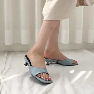 미들힐 메리제인 키높이 여자구두 토오픈 여성구두