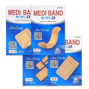 메디밴드 플러스 (4종중택1) 상처 보호 멸균 반창고 메디밴드 대일밴드