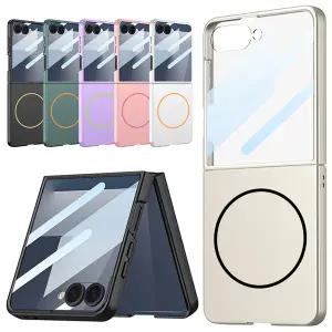 갤럭시Z플립7 제트지 컬러 맥세이프 링 액정 풀커버 매트 하드 핸드폰 케이스