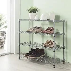 4단신발정리대 신발수납선반 원룸 쉬운정리대 4단 DIY 슬림 (WFKBK5B)