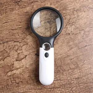 돋보기 핸디확대경 2구 LED 고광도 라이트 2구돋보기확대경 LED돋보기확대경