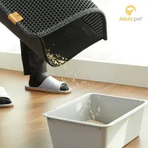 [카라즈펫] 모래매트 캣헤드 고양이 사막화 방지 모래 매트