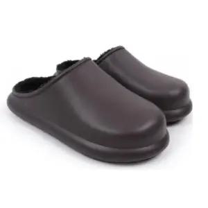 겨울 방한 슬리퍼 브라운 털실내화 성인용 (WFKBB2G)