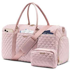 [미국배송] 러브뷰 여행용 더플백 신발장이 있는 오버나이트백 화장실이 여성용 위켄더백 젖은 주머니가 짐 분만 및 분만용 병원용 가방