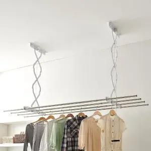 다용도실길이조절빨래봉 국산 스테인레스 걸이봉 튼튼한 대형건조대 3단 (WFKBCSZ)