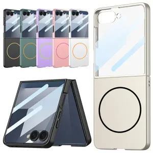 갤럭시Z플립7 제트 지 컬러 맥세이프 링 액정 풀커버 매트 하드 핸드폰 케이스