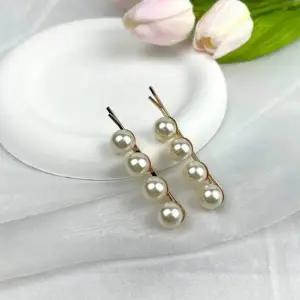 [콩심팥심]포인트 왕진주 헤어핀 2P세트 진주핀 옆머리 셀프 머