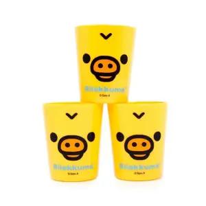 유치원 유아 좋아하는 캐릭터 노랑 물컵 리락쿠마 우유컵 3P 국민컵 아기컵 튼튼한
