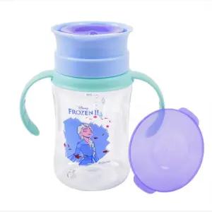 3살 컵사용연습 빨대없이 마시는 겨울왕국 46도 흘림방지컵 물컵 캐릭터컵 어린이컵