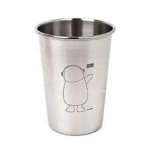 유치원 고급진 살균기사용 위생 물컵 펭수 펭펭 스텐 하이컵 480ml 소풍물통 아기