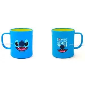 남아 어린이 캐릭터 물컵 디즈니 스티치 키요 더블컬러 손잡이 머그컵 파우치 유아