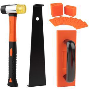 튼튼한 이중 끝 망치, 강철 리턴 훅, 손잡이와 심이 있는 꼭 맞는 양손 노킹 블록, 가정용 및 전문가용 바닥재가 43피스 라미네이트 바닥재 도구