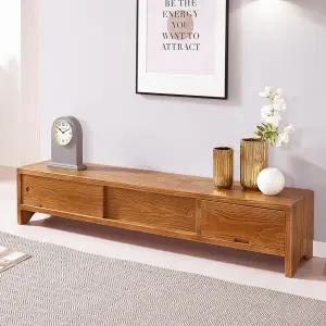 소나무 미닫이 TV대 40 거실TV장