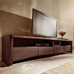 통원목 TV대 라이브 엣지 거실장 190사이즈