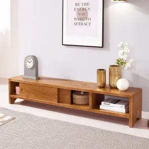 소나무 미닫이 TV대