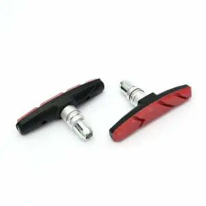 교체용 자전거 V브레이크 패드 MTB 브레이크슈 레드