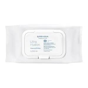 [셀러허브][미샤] 미샤 수퍼 아쿠아 울트라 히알론 클렌징 오일 티슈 대용량 70매 (S14853945)