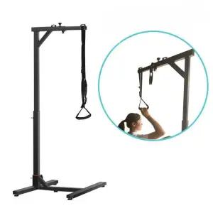 운동기구 좌석 블랙 노인 도르레 스트레칭 재활운동