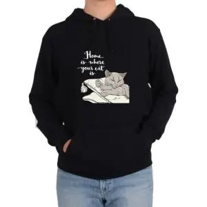 기모후드티 고양이 홈 집사 CAT 야옹이그림 전색상 사이즈 (WFKBARI)