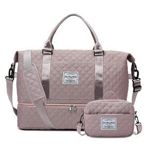 [미국배송] 여성 여행용 위켄더 가방 신발칸이 있는 더플백 밤새 체육관 토트백과 세면도구 가방을 휴대하세요