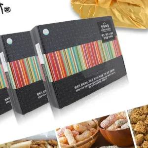 전병+유과+쌀강정 선물세트 간식 한과 과자 보자기포장