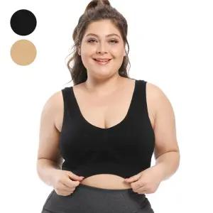 빅사이즈 심리스 브라 편한 노와이어 브라탑 2컬러 심리스브라 브라렛