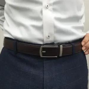 페이크 인기 핀버클 가죽 자동벨트 감성 브라운 혁띠 남자벨트 요술벨트