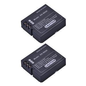 2Pcs DS-SD20 SD20 DS 배터리 AEE Magicam SD18 Rollei 3S 액션 스포츠 카메라