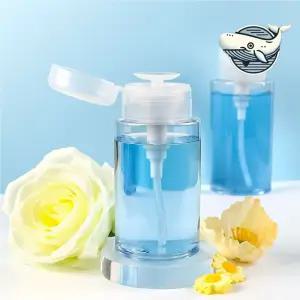 원터치 클리어 메이크업 펌프병 500ml 용기 공용기 디스펜서 스킨 리무버