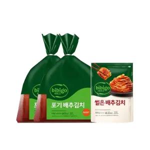 비비고 베이직 포기배추김치 4kg x2개+썰은 배추김치 500g x1개