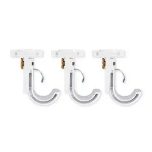 커튼봉 브라켓 화이트 거실 커튼봉걸이 커튼링 길이조절 설치 커튼봉걸이