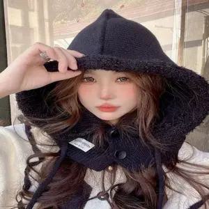 러블리한 데일리 6컬러 겨울철 뽀글이 후드 넥워머