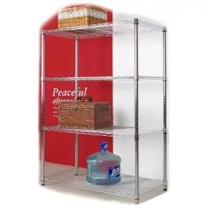 [하프클럽/]튼튼한수납대 창고 정리대 철제선반 엥글 4단/900