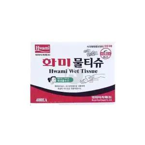 화미 물티슈 롤 400EA(100매X4개) 업소용일회용물티슈 일회용물티슈