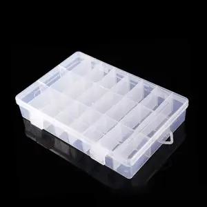 [하프클럽/]액세서리 보관함 소품 정리 박스 24칸 비즈 작은 물건 수납함