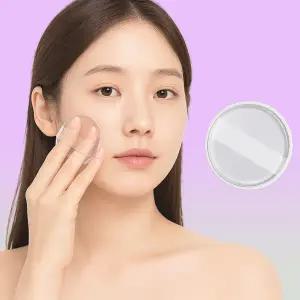 선크림 실리콘 퍼프 미니 파우더 쿠션 투명 퍼프 촉촉한 메이크업 화장퍼프