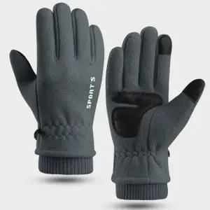 2컬러 남성 모던 아웃도어 겨울 스마트터치 미끄럼방지장갑