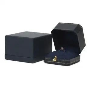 [하프클럽/]앤틱 인기 형 주얼리 하드 감성 케이스 반지 네이비