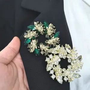 [하프클럽/]큐빅 베이직 럭셔리 브로치 화려한 올데이 장신구