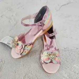 LED 여아샌들 스톤펄 찍찍이 여아구두  190만 가능)