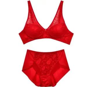 꽃무니 순면 B컵 브라팬티세트