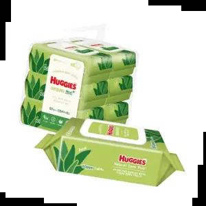 하기스 내츄럴케어 플러스 물티슈 캡형 64매x6입