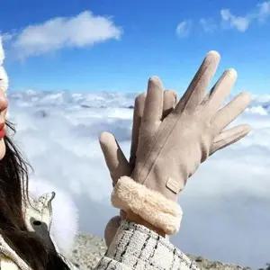 여성겨울장갑 스웨이트 방한 고급 장갑 여친선물 여성 방한 겨울 장갑 가죽 고급