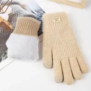남녀 니트 스타일 풀오버 기모 터치장갑 겨울 스마트 터치 겨울 장갑 방한
