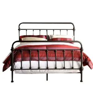엔틱 침대프레임 퀸 수입가구 북유럽 공주침대 가구 철제 베드보강