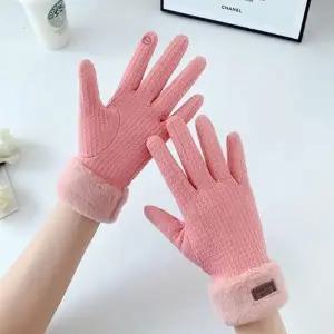 여성 와플 기모 터치장갑 1P 겨울 데일리 방한 글러브 겨울 보온 터치 스마트 장갑 여성 용품 방한