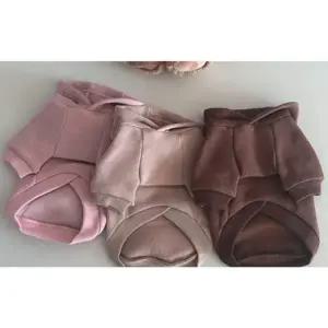 (사이즈 2XL)강아지 무지 기모 후드티 베이지 2XL 1P 겨울 티셔츠